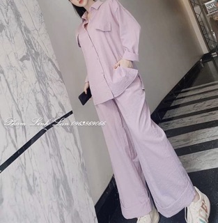 SET ĐŨI SƠ MI QUẦN SUÔNG TRẮNG