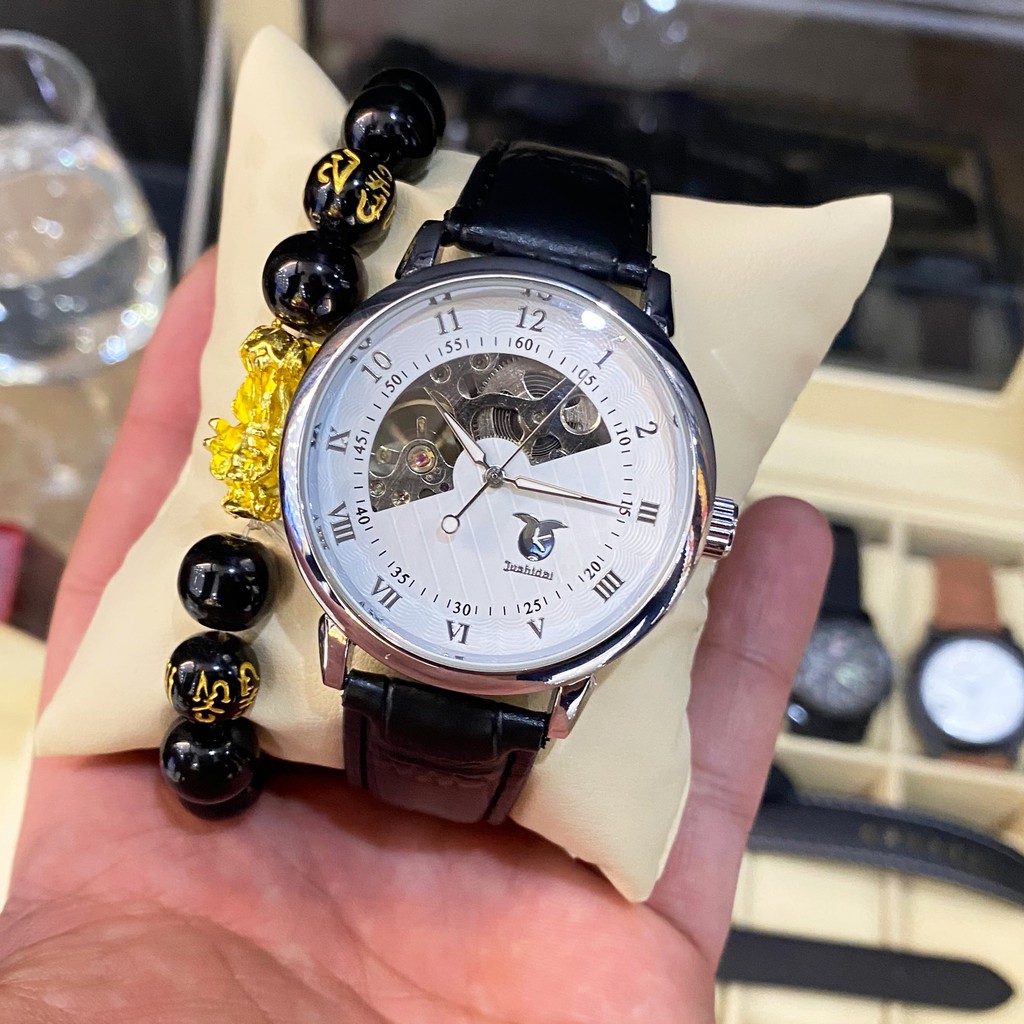 Đồng Hồ Nam [Cơ Lộ Máy Cao Cấp] [ Siêu Sale+ Deal Shock] Chính Hãng Jushida, Đồng Hồ Cơ Nam Chống Nước