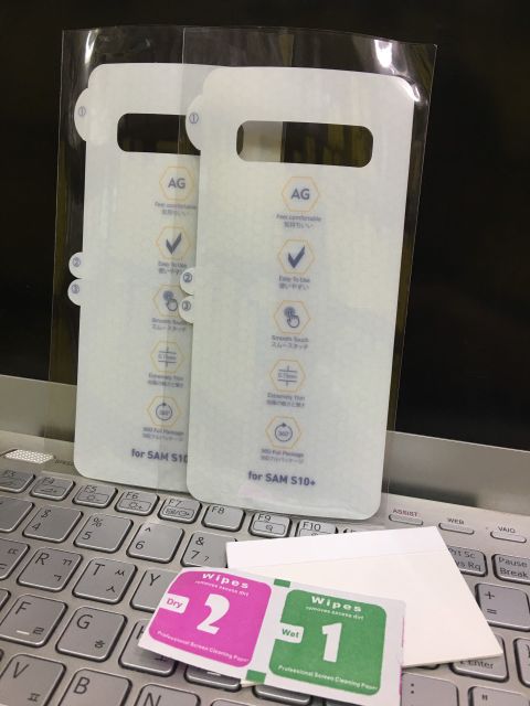 Dán PPF nhám AG mặt trước+mặt sau chống bám vân tay cho galaxy s10 plus/S10+