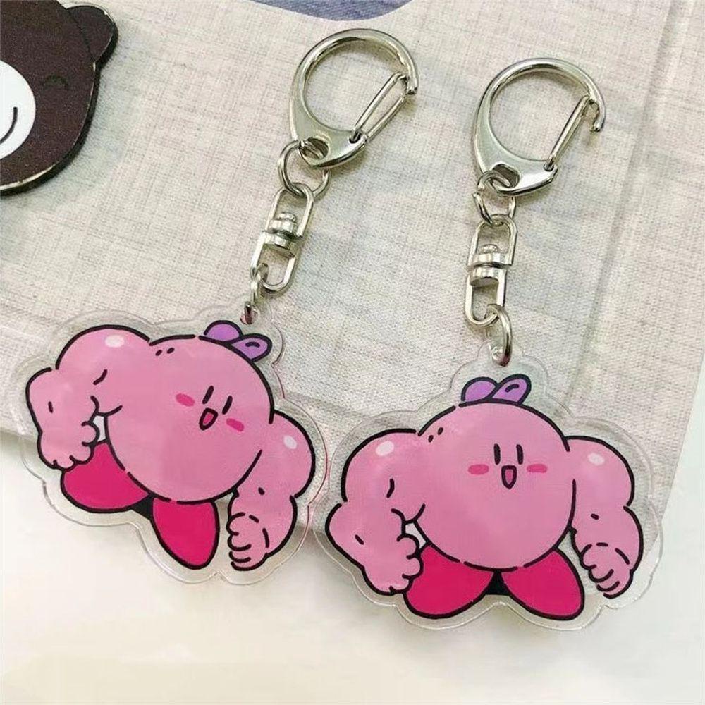 Móc Khóa Trang Trí Nội Thất Xe Hơi Hình Nhân Vật Game NORMAN Muscle Star Kirby