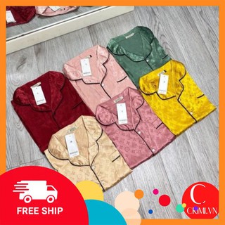 [FREESHIP50K] Bộ Đồ Ngủ - Đồ Mặc Nhà Lụa Gấm Cao Cấp CRB1