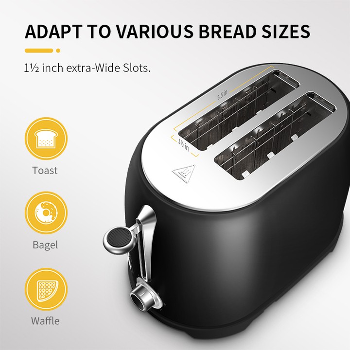 Máy nướng bánh mì Shardor TS515B-ELF Chất liệu: Thép không gỉ - BẢO HÀNH 12 THÁNG