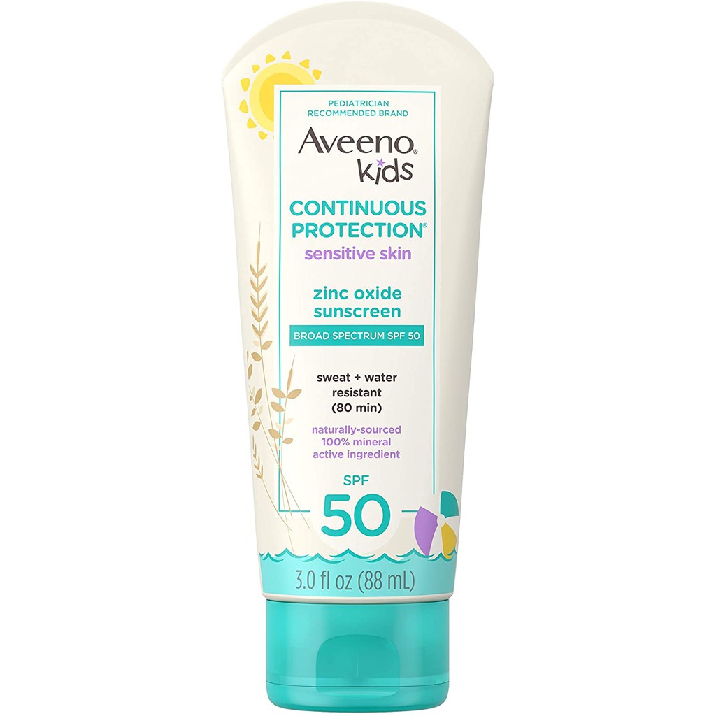 (Hàng Mới Về) Kem Chống Nắng Aveeno Spf 50 88ml Bảo Vệ An Toàn Cho Bé