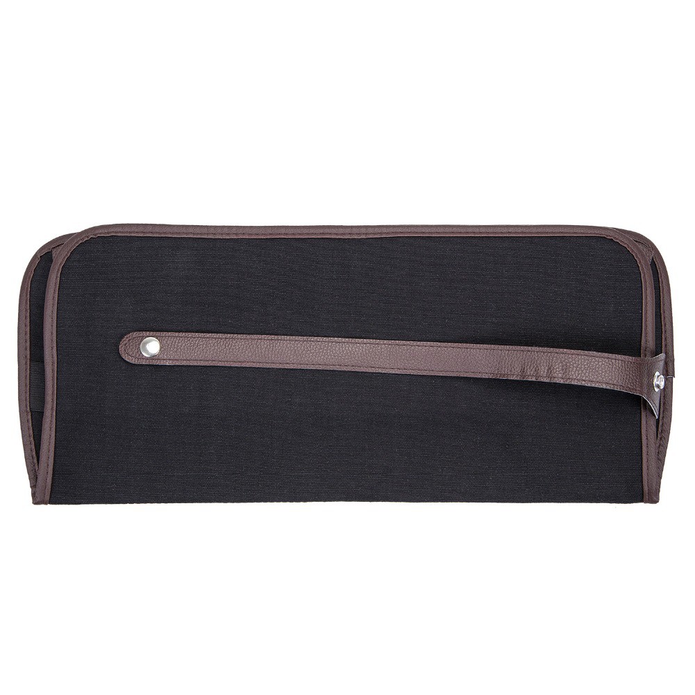 Túi đựng bút chì màu gỗ SeamiArt vải canvas 72 lỗ màu đen tiện lợi