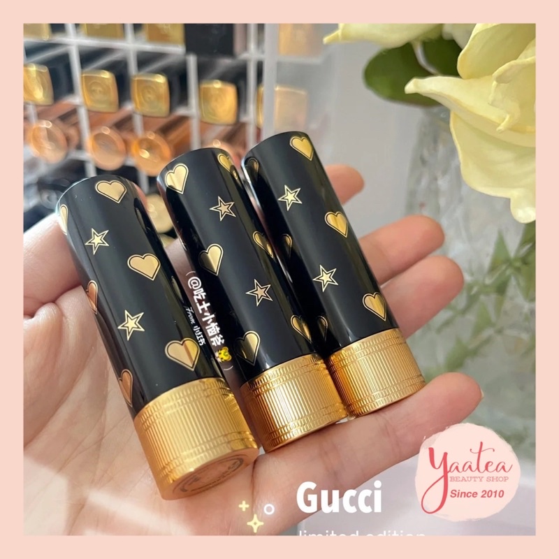 Son Gucci vỏ đen Holiday 2021 Rouge À Lèvres Mat Lipstick Limited