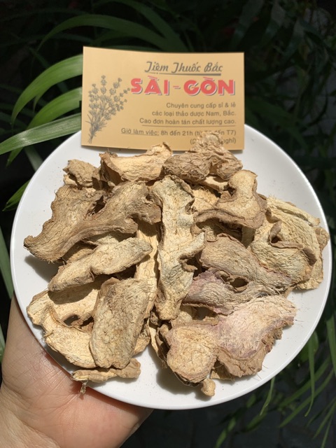 Gừng Thái Lát Sấy Khô 100gram (Gừng già, thơm, sạch, hàng mới)