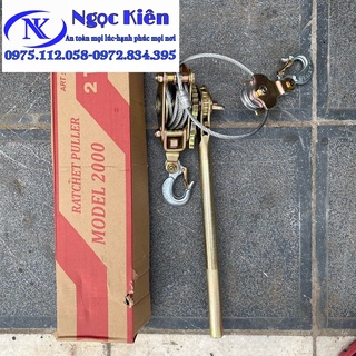 Pa lăng lắc tay cáp 2 tấn-palang lắc cáp ngk 2 tấn - palang lắc tay