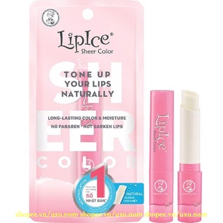 Son Dưỡng Lipice Sheer Color 2.4g Natural Hương Thơm Thuần Khiết Chính Hãng.