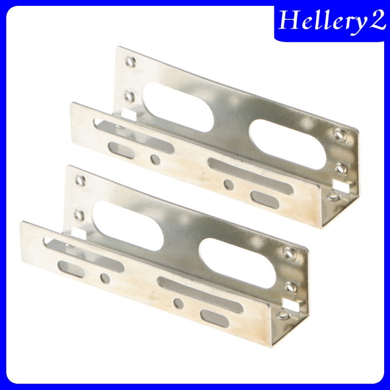 [HELLERY2] 3.5&quot; to 5.25&quot; Bay Hard Disk Drive HDD Mounting Bracket Adapter Kit for PC