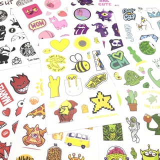 [HOT] Sticker decal giấy cầu vồng dán trang trí planner, scrapbook,... size nhỏ 3cm