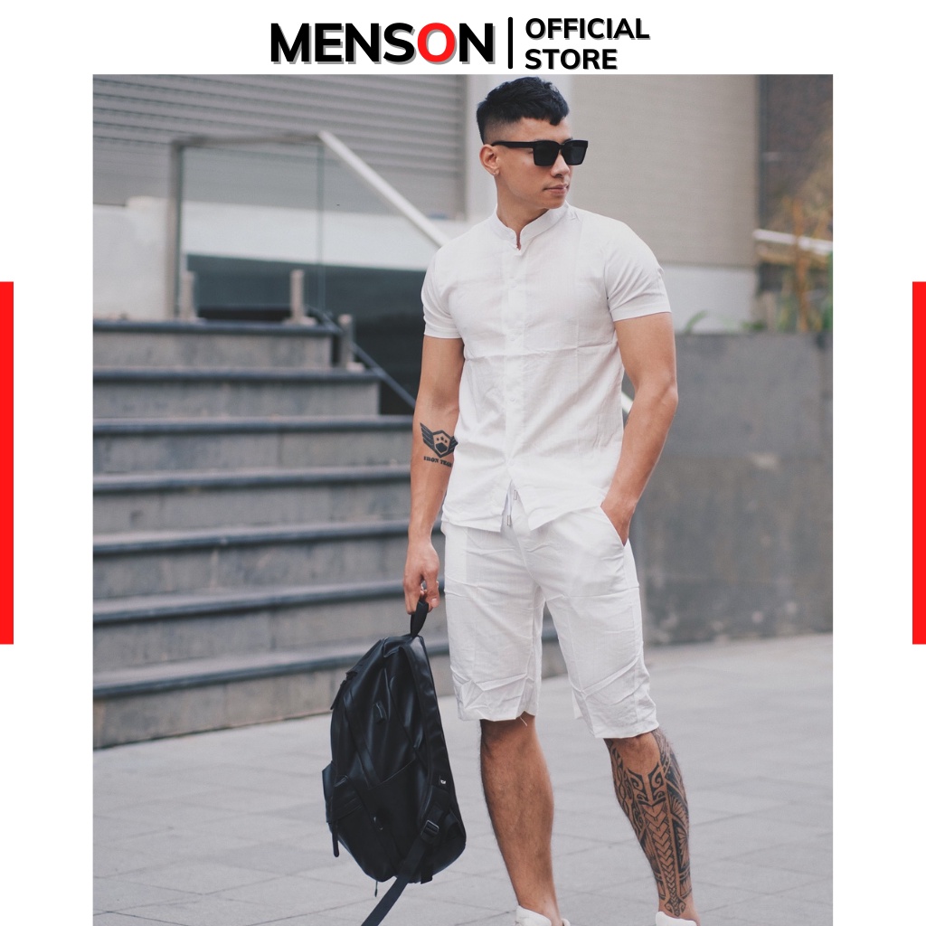 Đồ bộ thể thao nam cao cấp HÀNG LOẠI 1 Menson MS200 Đồ bộ nam mặc nhà chất mát, co giãn chuẩn form mùa hè 2022
