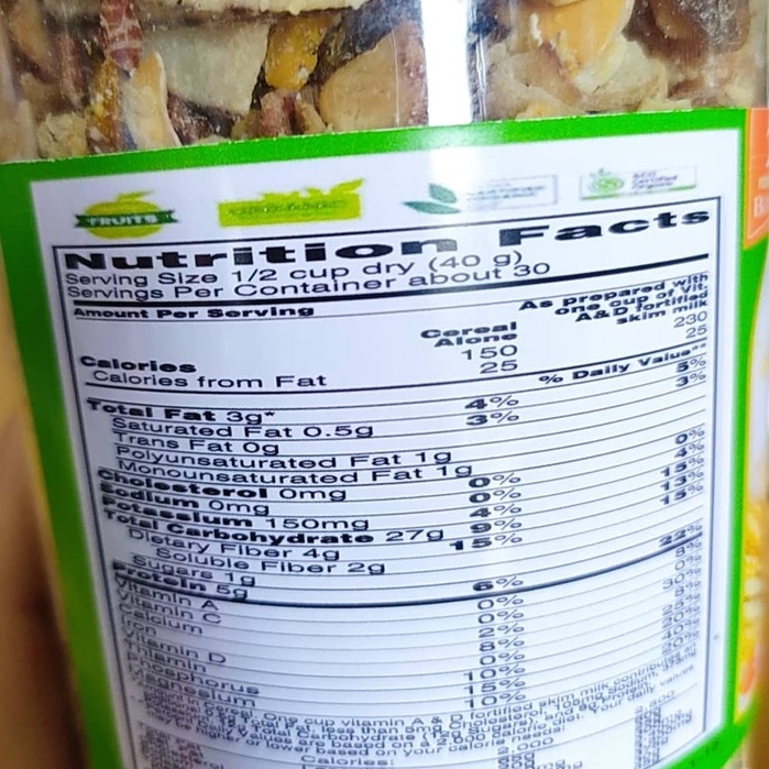 NGŨ CỐC HẠT GRANOLA SIÊU HẠT VÀ QUẢ 500gr - HẠT ĐIỀU, HẠNH NHÂN, XOÀI SẤY, DỪA KHÔ...