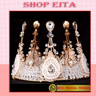 Vương miện tròn đính đá (To)