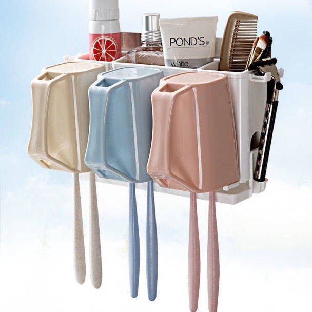 kệ lò vi sóngđời Hộp đựng bàn chải đánh răng, máy tiệt trùng, sấy khô, treo tường, không cần đục lỗ | BigBuy360 - bigbuy360.vn