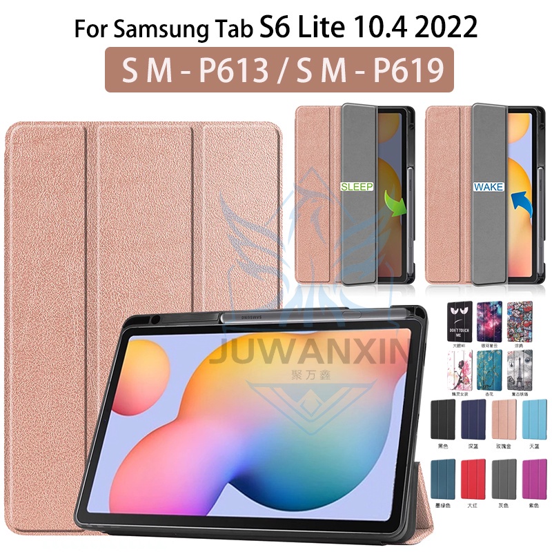 Bao Da Máy Tính Bảng TPU Có Thể Gấp Làm Ba Cho Samsung Tab S6 Lite 10.4inch 2022 SM-P613 SM-P619