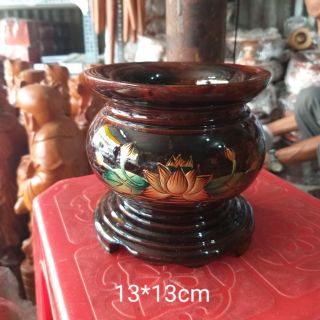 Bát nhang gỗ ngang 13cm