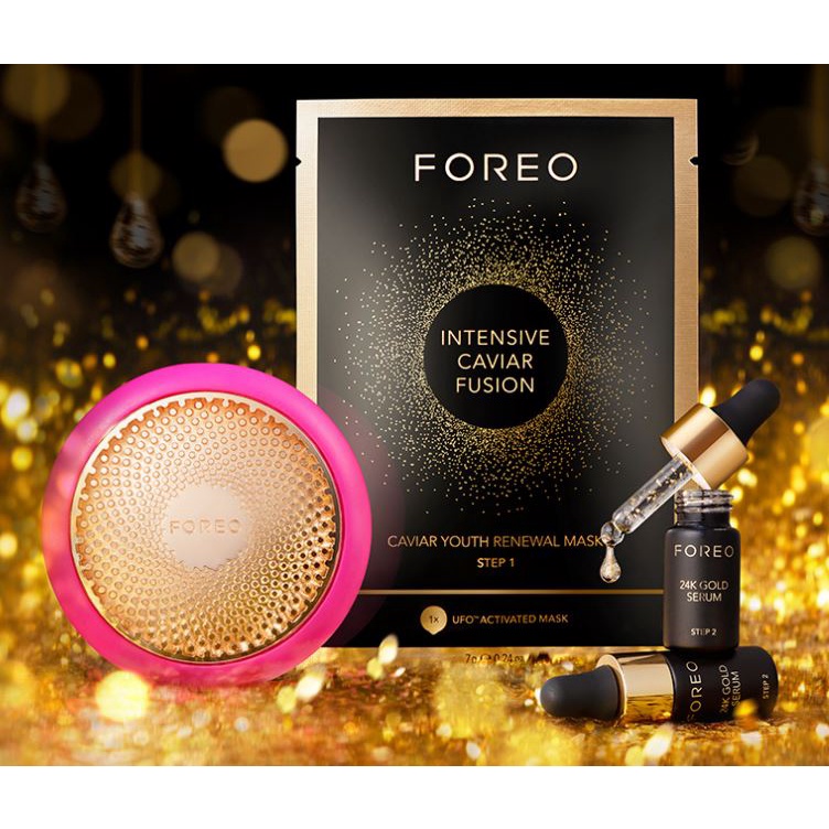 Mặt nạ FOREO UFO cao cấp nhất với chiết xuất trứng cá hồi Intensive Caviar Fusion