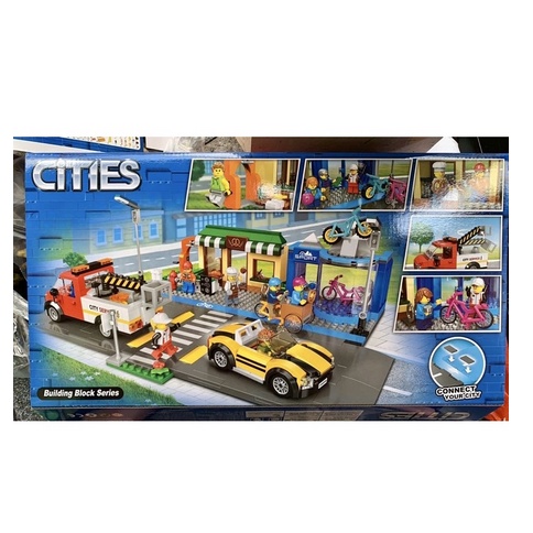 Xếp hình thành phố nonlego 60306 60059 Cửa hàng bánh vòng