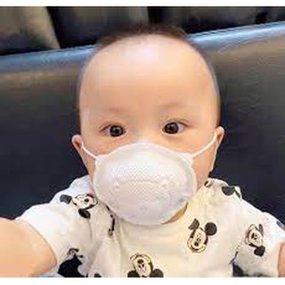 Khẩu trang gấu kichi cho bé set 3 chiếc chống bụi, diệt khuẩn