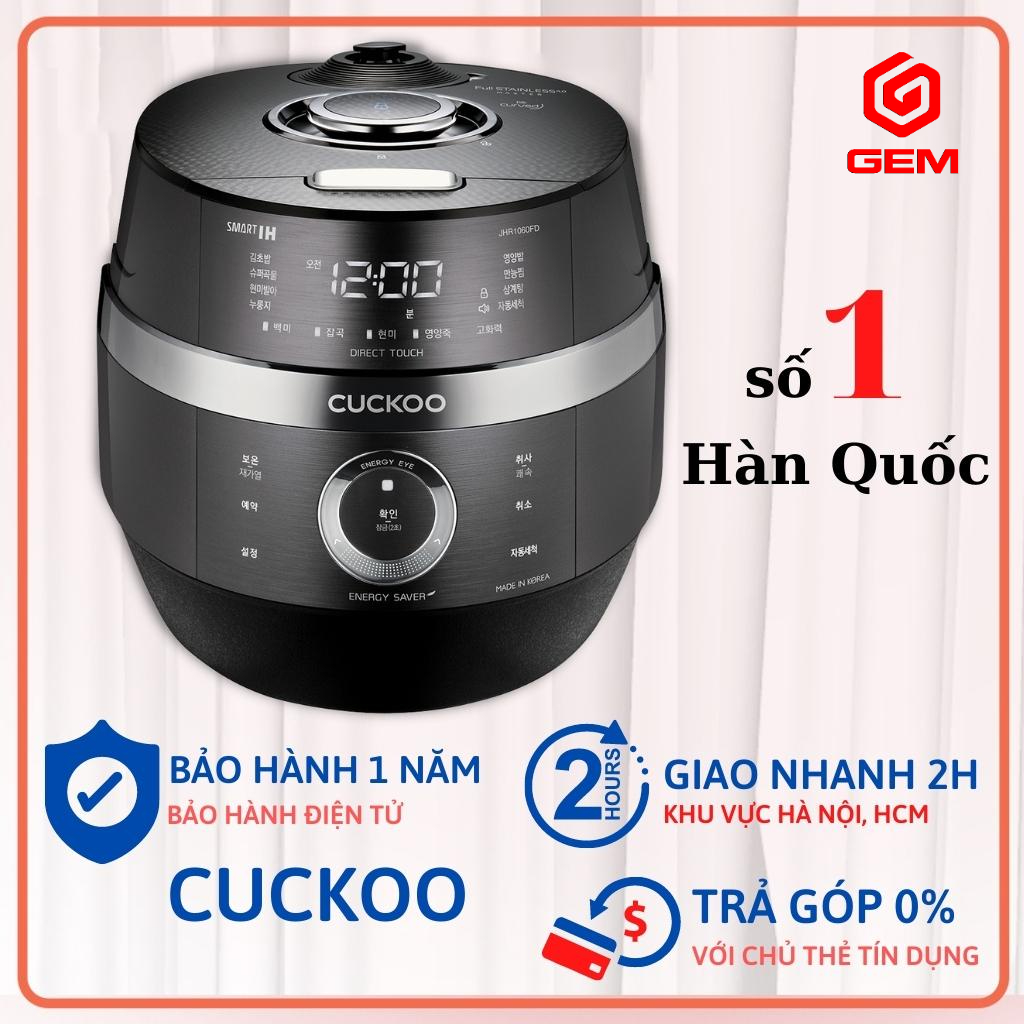 Nồi cơm điện cao tần CUCKOO JHR1060FD Hàn Quốc. GEM - Hàng Đức bảo hành 2 năm.