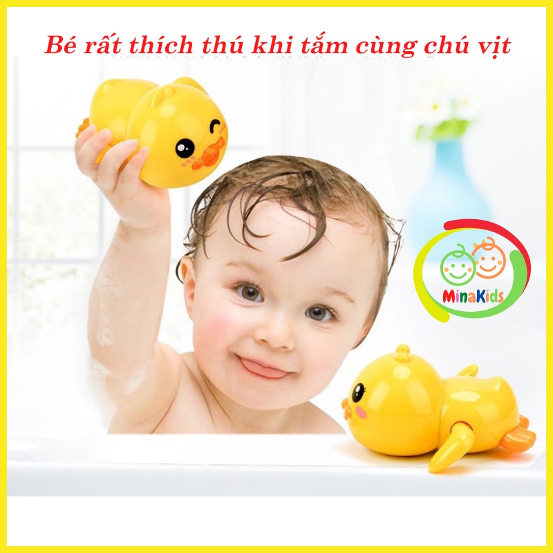Vịt Bơi Vặn Cót Thả Bồn Ngộ Nghĩnh Cho Bé Yêu