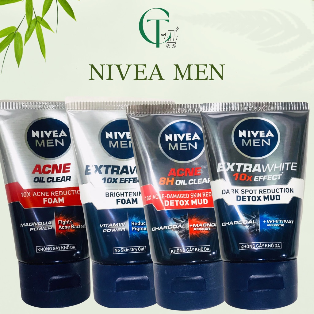 Sữa rửa mặt NIVEA men tuýp 100g