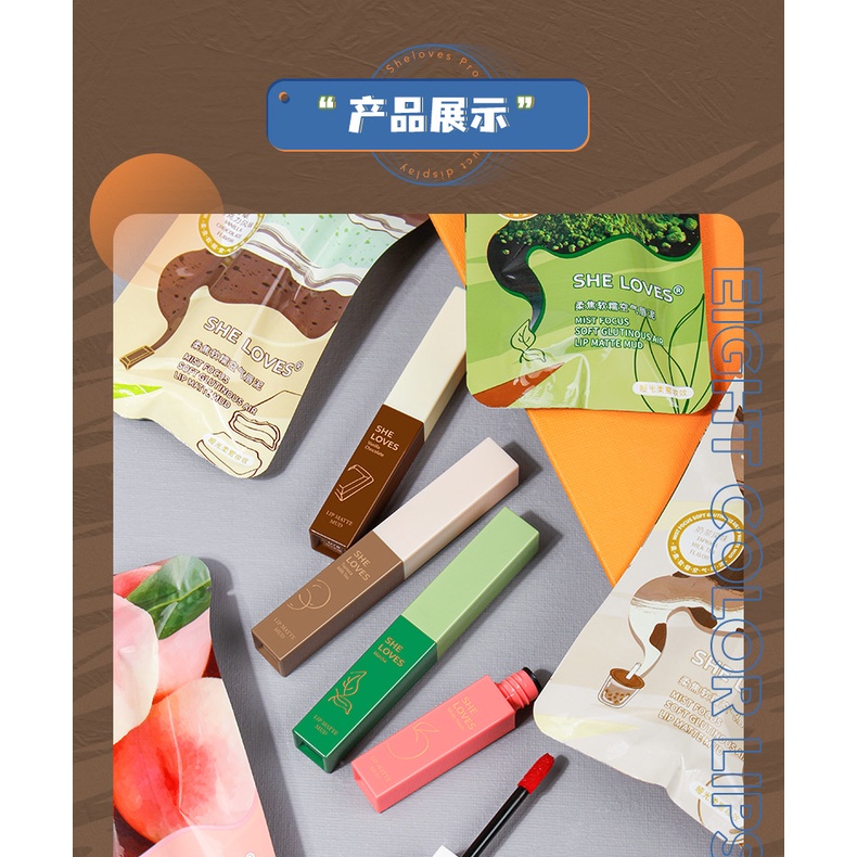 Son Môi Sheloves Chất Nhung Lì Với 8 Màu Lựa Chọn