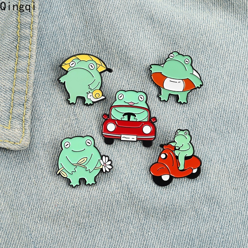Ghim cài áo Miss Zoe kiểu chú ếch hoạt hình ngộ nghĩnh