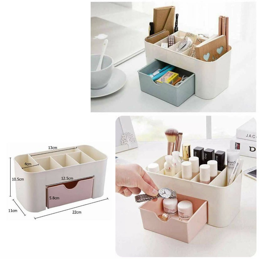 Kệ Mỹ Phẩm FreeShip Hộp Đựng Mỹ Phẩm Nhựa Mini 1 Tầng Đa Năng