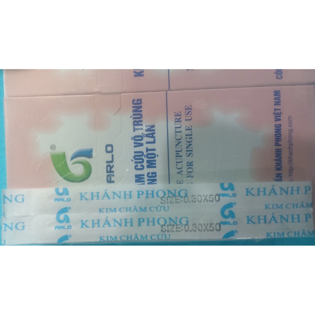 Kim châm cứu tiệt trùng Khánh Phong 1 hộp / 100 kim / 60 k - giao nhanh 2 tiếng trong nội ô TP.HCM