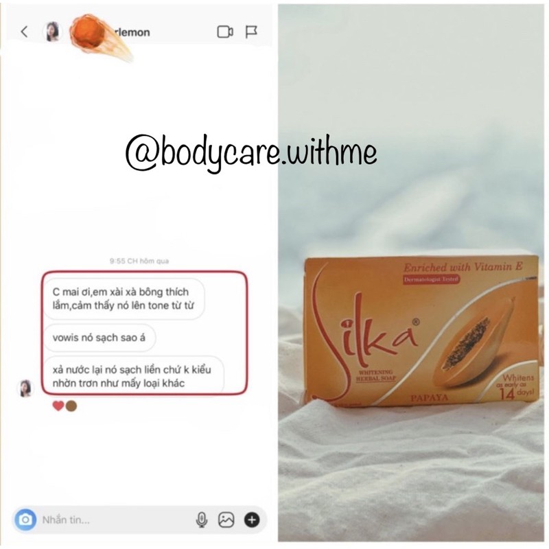 Xà Phòng Đu Đủ Trắng Da Silka Papaya Soap