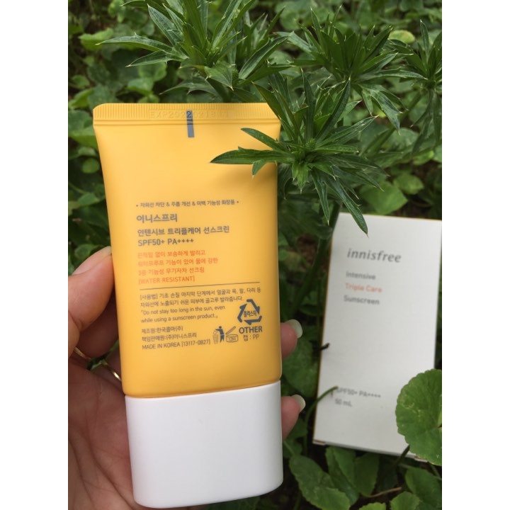 Kem Chống Nắng Innisfree Intensive Triple - shield Suncreen SPF50+ PA++++ 50ml (Mới)