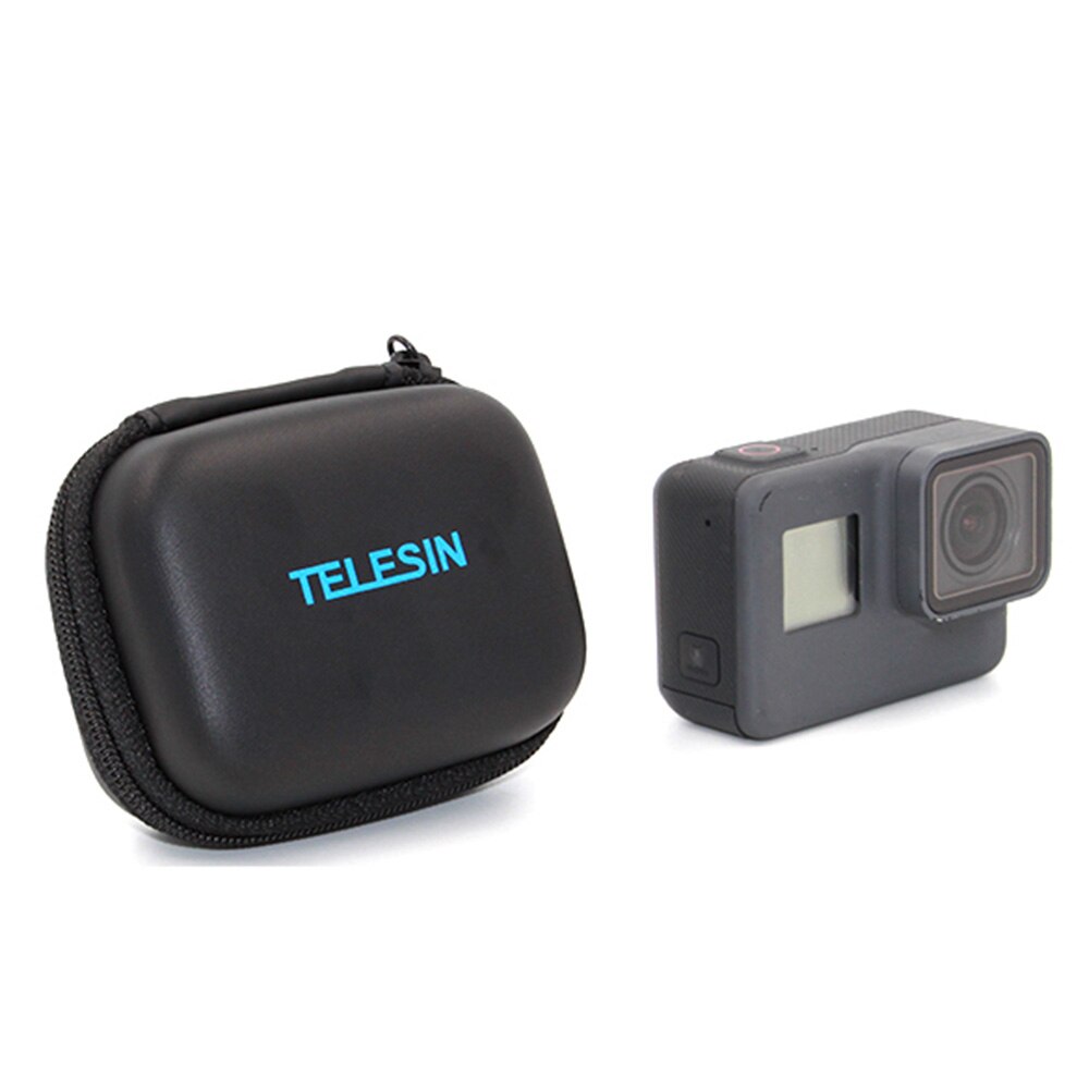 TELESIN-Mini bolsa protectora portátil para GoPro Hero 7, 6, Hero 5, funda protectora para lente, estuche para cámara, caja de almacenamiento de transporte