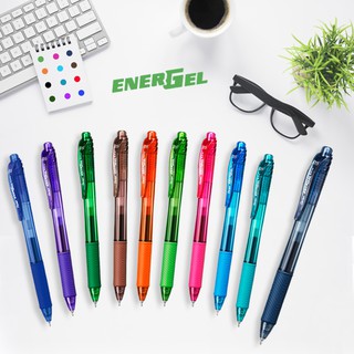 Bút gel nhanh khô Pentel Energel ngòi 0.5mm nhiều màu mực