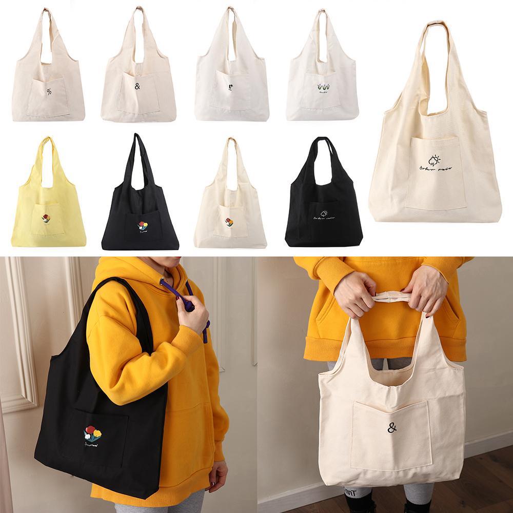 Túi Xách Canvas Họa Tiết Cầu Vồng Phong Cách Nhật Bản