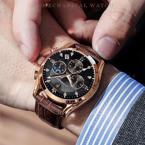 Đồng Hồ Nam Dây Da Cao Cấp HW POEDAGAR Chính Hãng Thiết Kế Sang Trọng Chống Thấm Nước HIWATCH | BigBuy360 - bigbuy360.vn