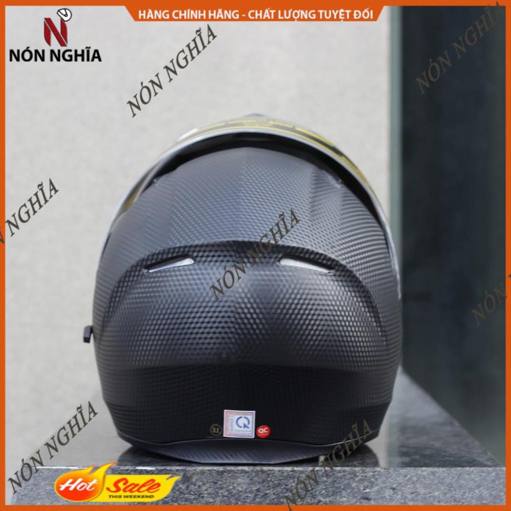 Nón bảo hiểm fullface có cằm Royal M179 đen nhám