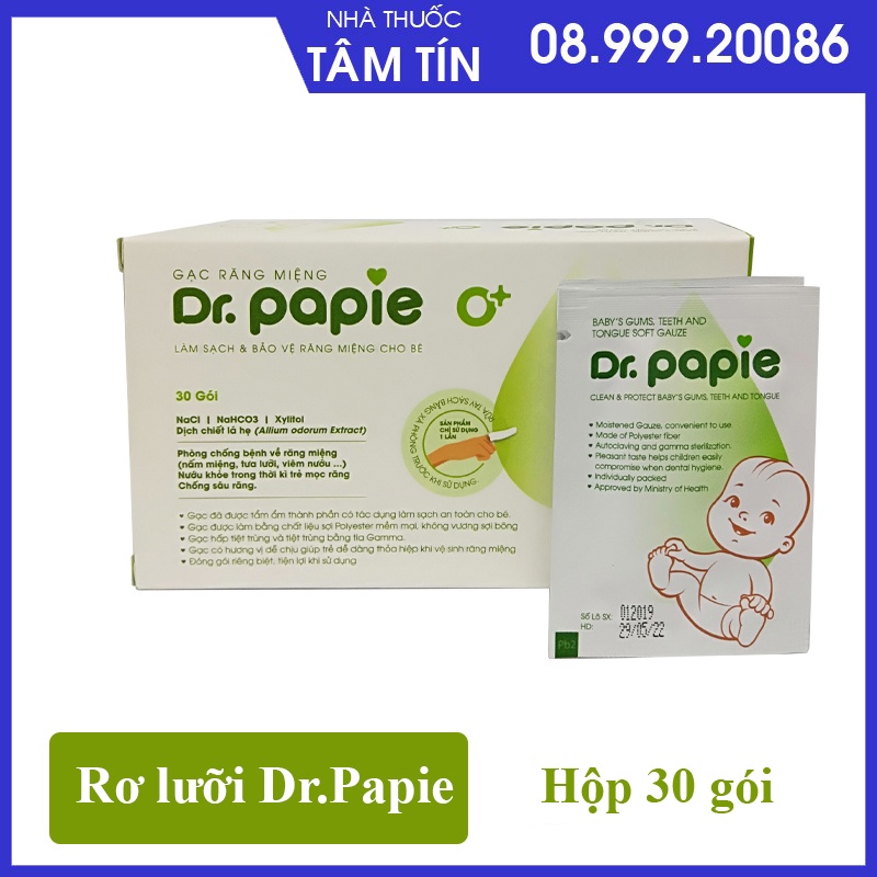 Rơ lưỡi cho bé Dr.Papie