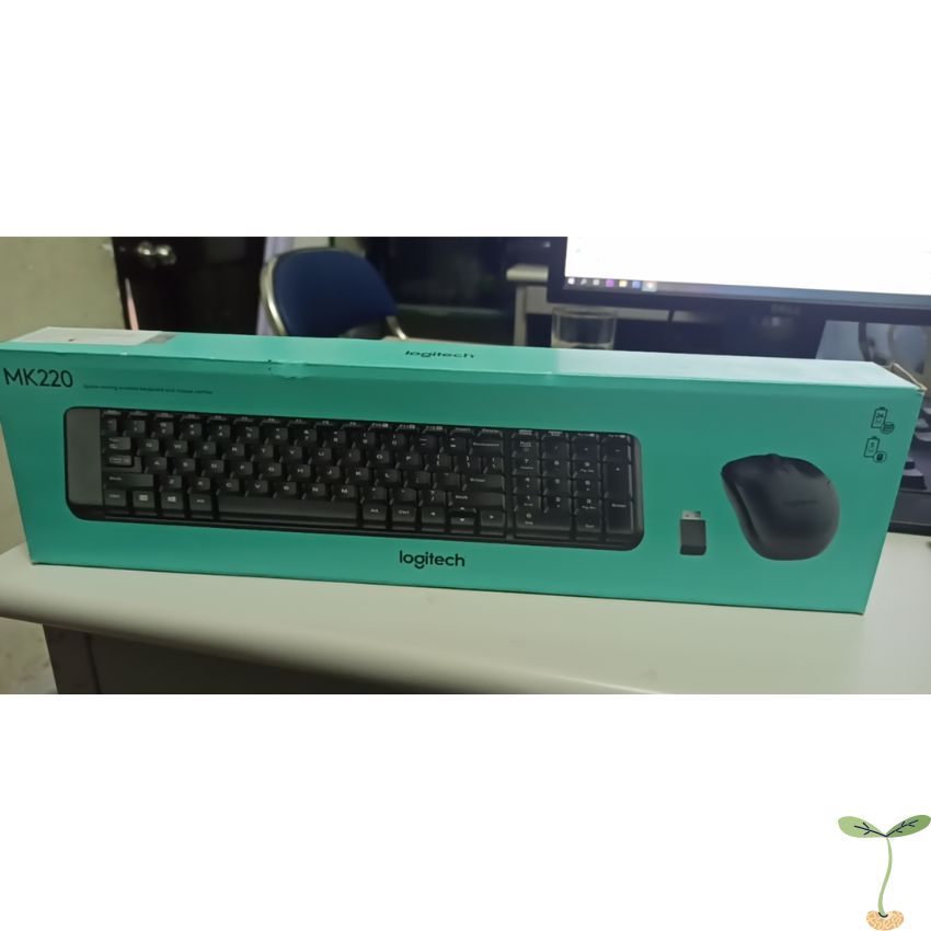 Bộ chuột bàn phím và chuột không dây Logitech MK220 màu đen, Wireless, Hàng chính hãng bảo hành 36 tháng