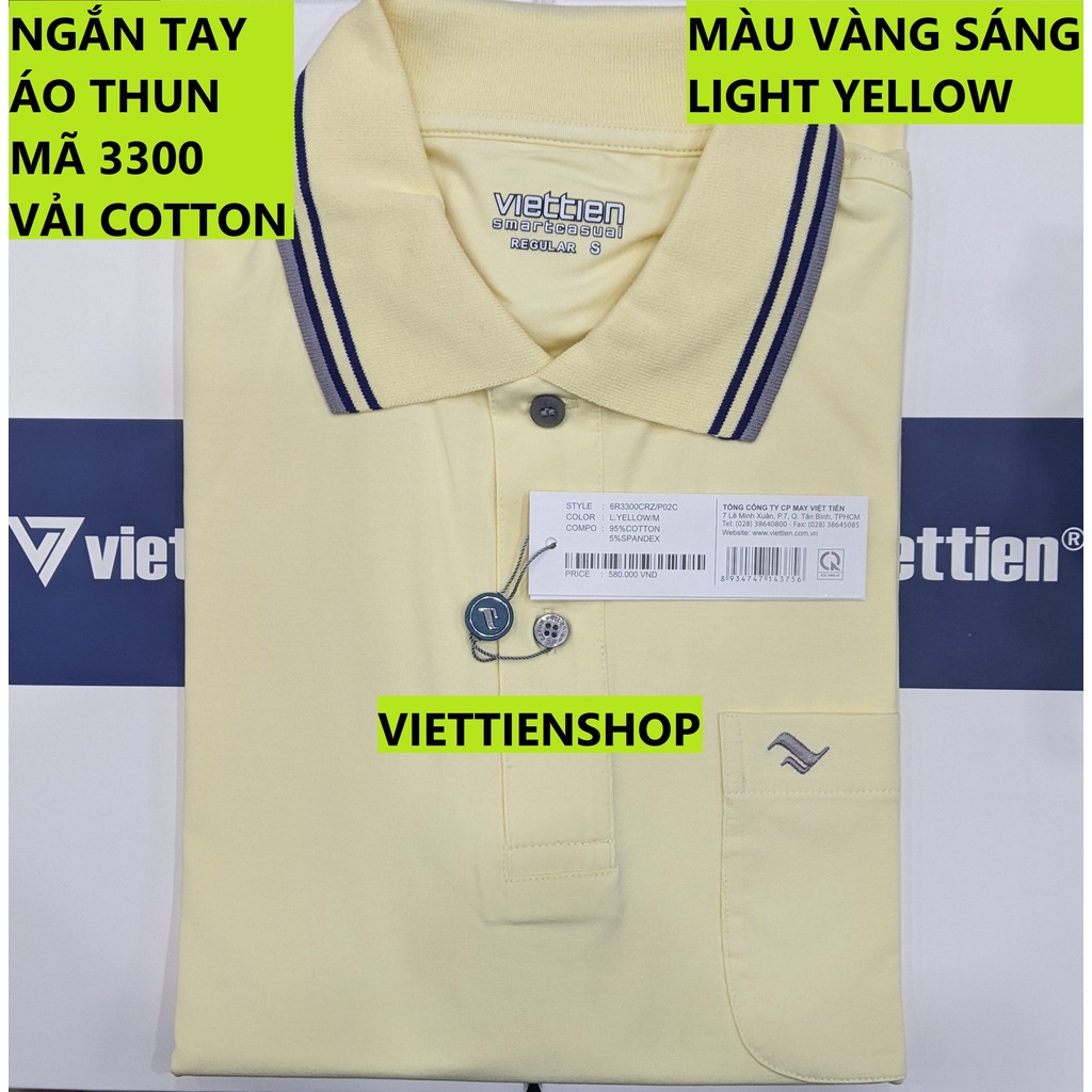 ÁO THUN VIỆT TIẾN NGẮN TAY CÓ CỔ
