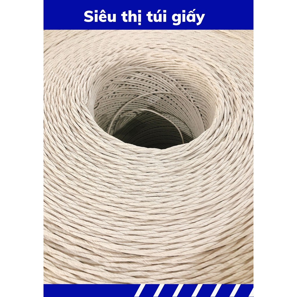 SET 2KG DÂY XOẮN GIẤY MÀU TRẮNG