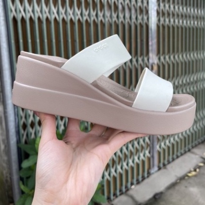 Dép Cross Đế Cao 7 cm  Brooklyn Mid Wedge Chính Hãng,  Size 35 37 38 39 40
