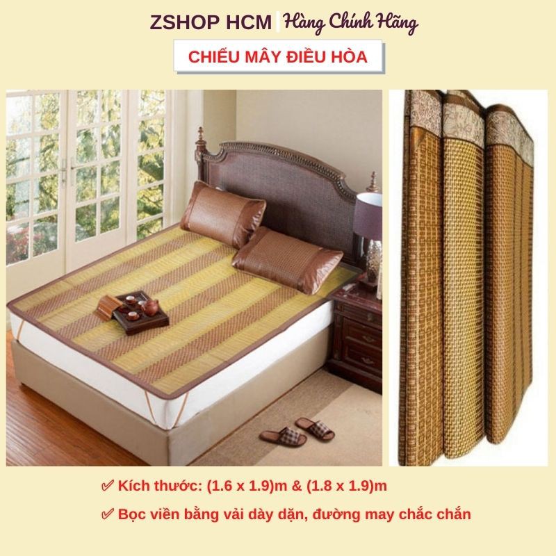 Chiếu Điều Hòa [FREESHIP] Chiếu Mây Bền Bỉ, Nệm Kích Thước 1m6 1m8