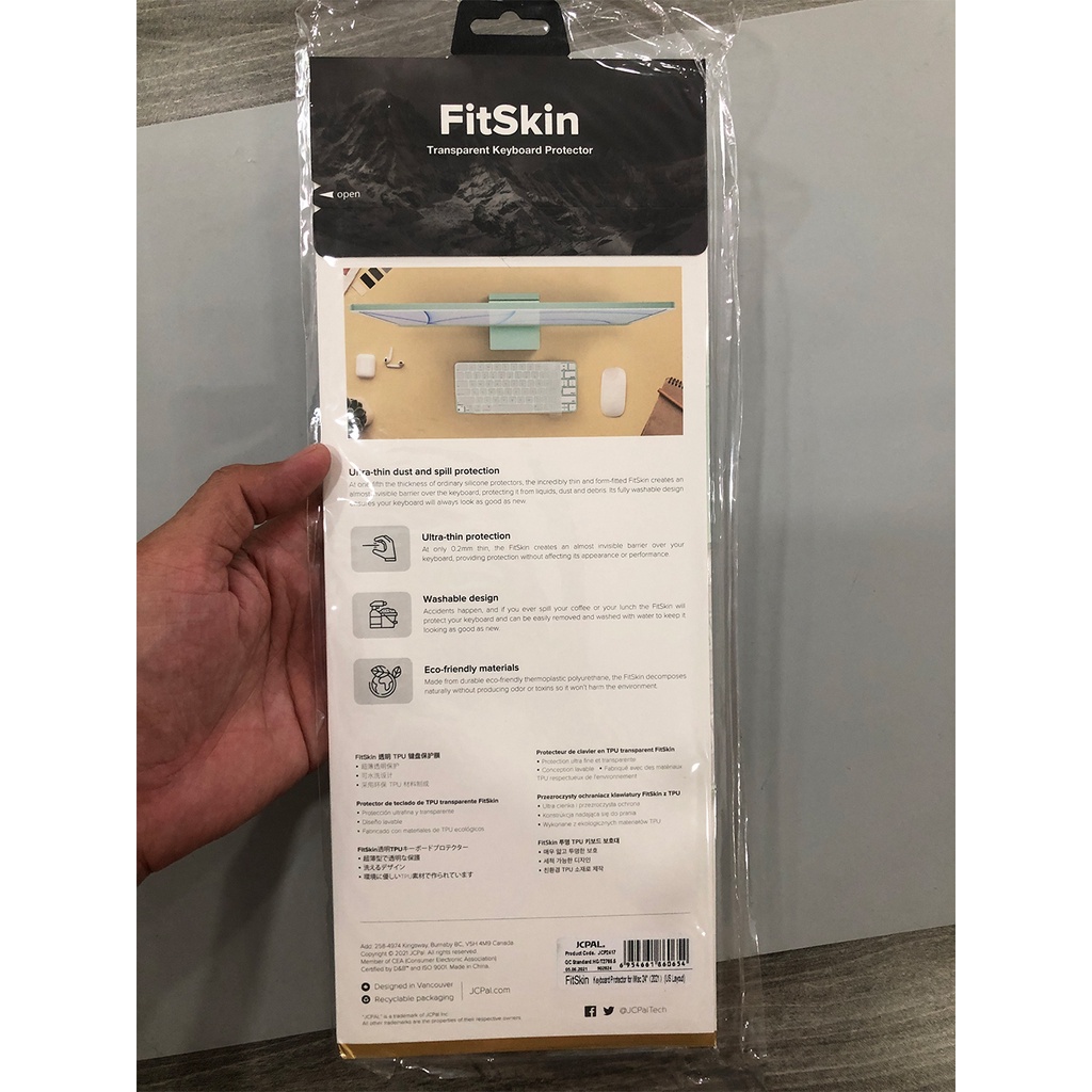 Miếng phủ phím magic keyboar M1 iMac 24inch 2021 chính hãng JCPAL