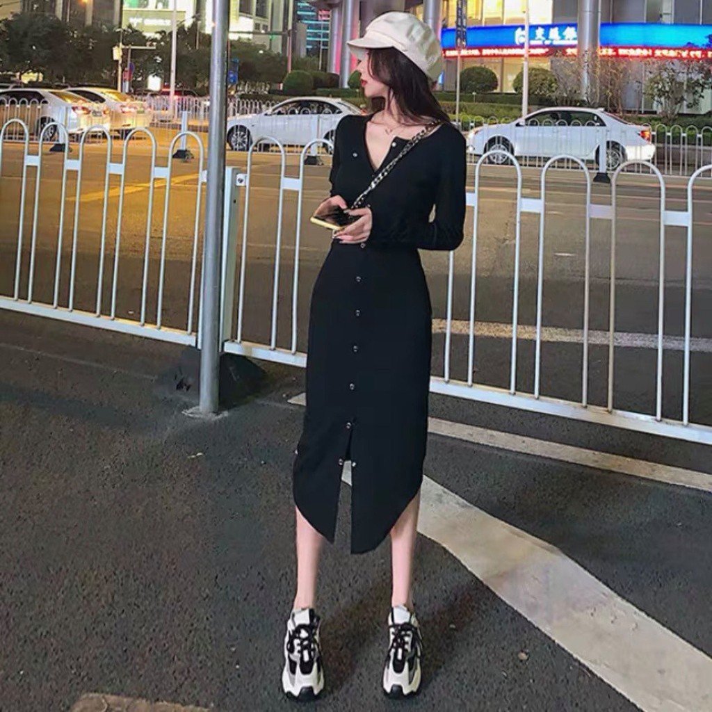 Đầm thun len Ca.ti