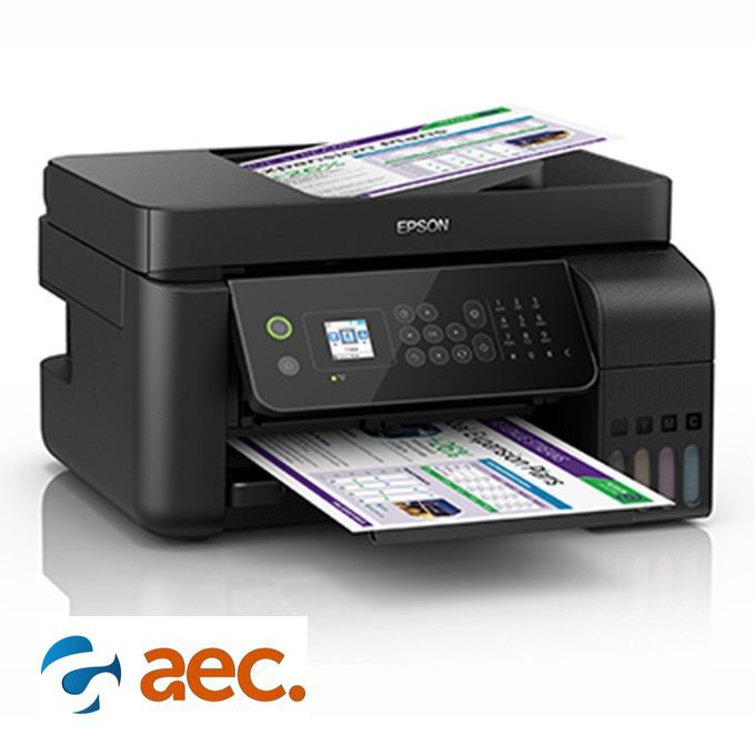 Máy In Phun Màu Epson L5190 (Copy, In, Scan, Fax, Wifi)  + đi kèm 4 bình mực Hàn Quốc