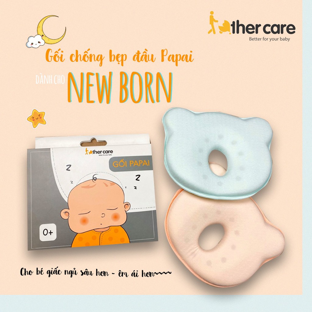 Gối trẻ em FatherCare Chống Bẹp Đầu Papai FC689