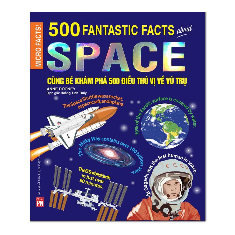 Sách -Micro Facts! Cùng Bé Khám Phá 500 Điều Thú Vị Về Vũ Trụ (màu đẹp)