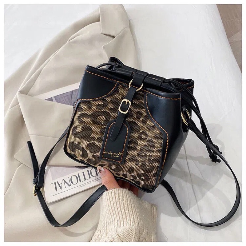 GRIZZ_G15/Túi Da In Vuông DIY Tự May Handmade