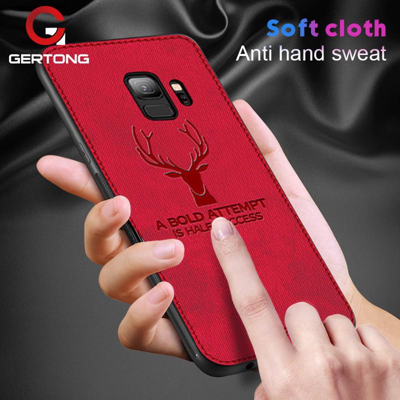 Ốp điện thoại TPU mềm hình hươu thêu cho Samsung Galaxy M10 M20 A6 A8 Plus A9 2018